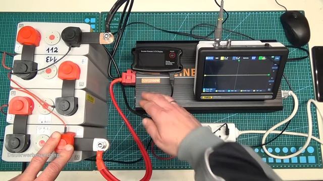 12V 230V Wechselrichter Sinus Test und Innenleben, für Wohnwagen, Solaranlage Balkonkraftwerk