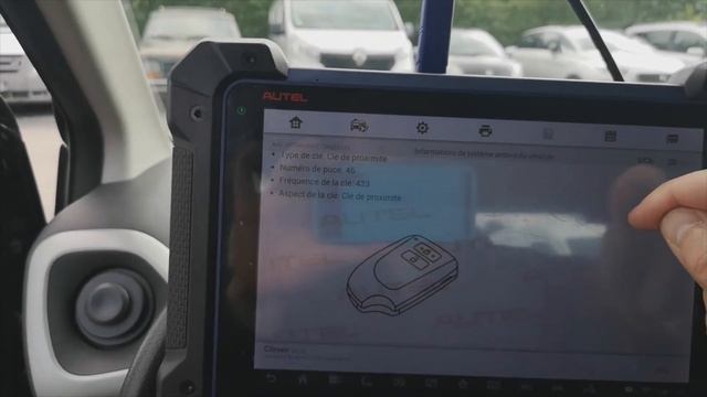 INFO Centralisation Citroën C1 de 2017 AUTEL IM608 Key Tool Max XT27A