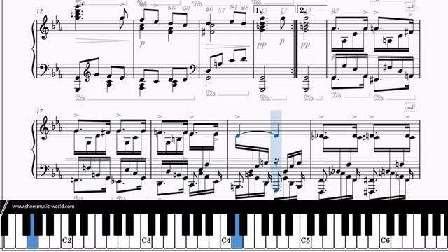 Song without Words No. 3 in C Minor - Piano - Alexei Vladimirovich Stanchinsky (Sheets, Score)