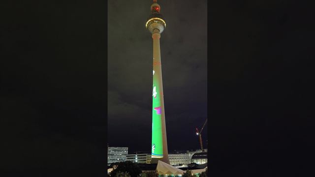 UEFA EURO 2024 Light Show am Fernsehturm #fernsehturm #sightseeing #2024 #juni #berlin #sehenswürdig