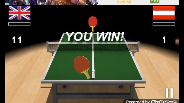 Virtual  Table Tennis 3D bölüm 1