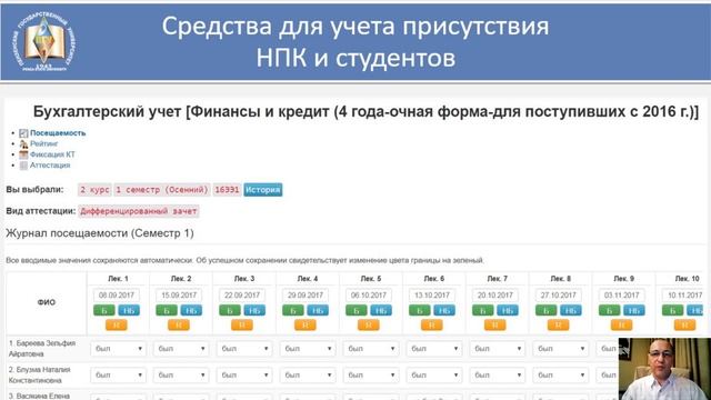 Кревский Игорь Гершевич:  Опыт создания и применения ЭИОС вуза