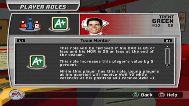 Player Roles - MADDEN NFL 07