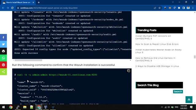 How to install Wazuh SIEM on CentOS/Rocky Linux 9