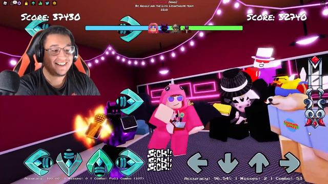 ULTIMATE YOUTUBER DUOs, but this happened.. (Roblox Funky Friday)