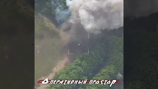 Уничтожение украинского танка Т-64БВ ударом ракеты Х-39 ЛМУР