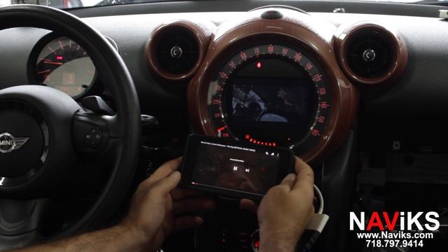 2016 Mini Countryman R60 NAViKS HDMI Video Interface Add: Rearview Camera, Smartphone Mirroring