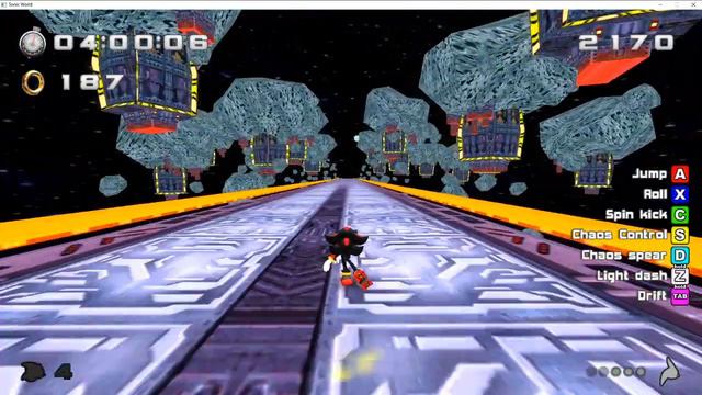 Sonic World Shadow VS Silver On Space Colony ARK