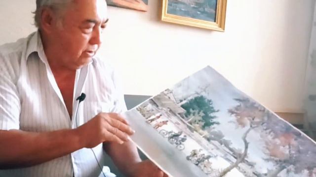 Алик ака, талантливый художник Янгиюля