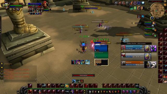 WoW WoD -2.4k mmr Rated Arena 3v3 - Enh Sham Turbo  vs God Comp. D/c and still won