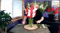 Peppermint Inspired- Red & White Glad Arrangement- LIVE with J
