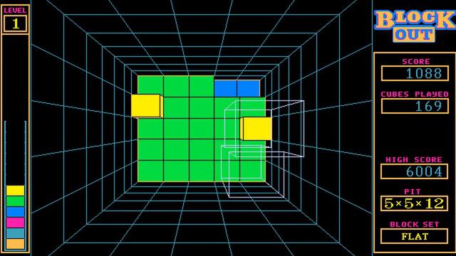 Block Out (ブロックアウト) (1990), PC-98, Gameplay
