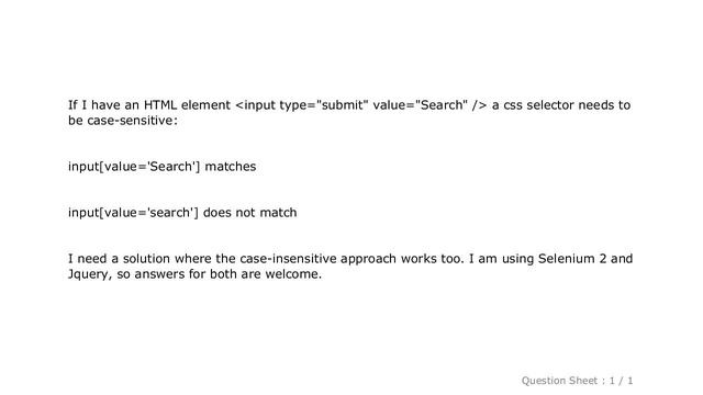 jQuery : CSS selector case insensitive for attributes