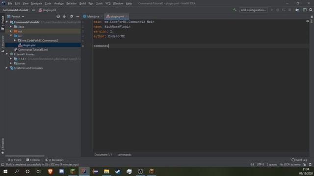 Minecraft Plugin Development - E3 Commands part 2