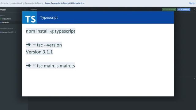 Learn Typescript in Depth #01