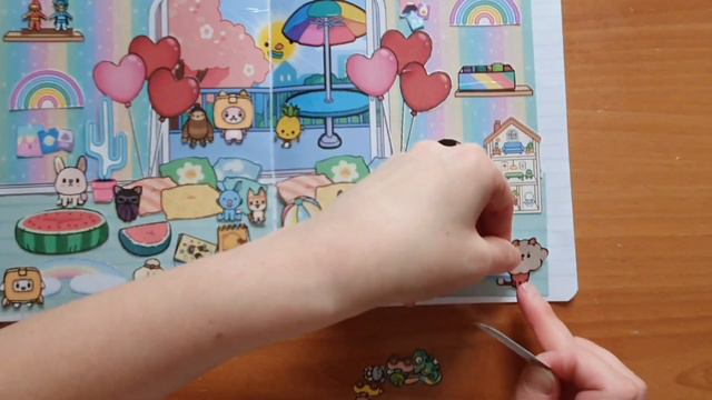 Детский сад Тока Бока настольная игра для бумажных кукол