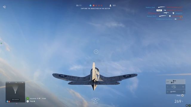 WAKE ISLAND Corsair Fighter Flight Formation  (Battlefield 5 Wake Island Gameplay)