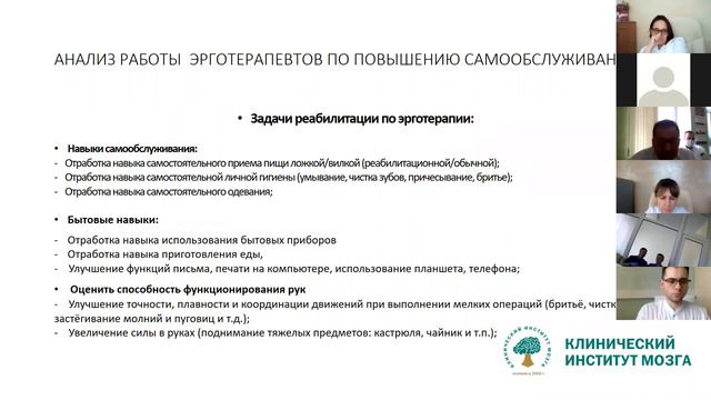 Алгоритм реабилитации пациентов с паркинсонизмом  Анализ результатов на 2018-2020