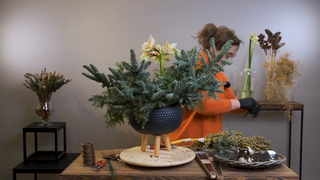 Новогодняя композиция | Мастер-класс от Марины Молодцовой