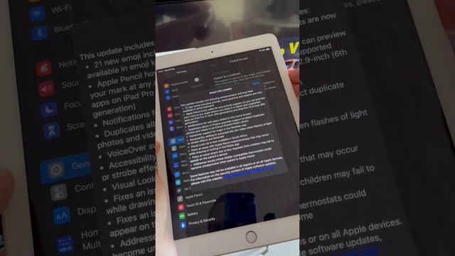 iPad OS 16.4 update available for iPad 6 Gen. ???