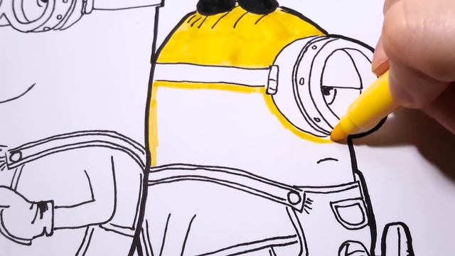Despicable Me 3 Coloring Pages | How to Draw Minions | Minions Coloring Videos for Kids