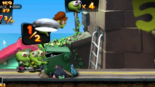 ЗОМБИ ЦУНАМИ Игровой    про зомби, весёлая детская игра для Zombie Tsunami