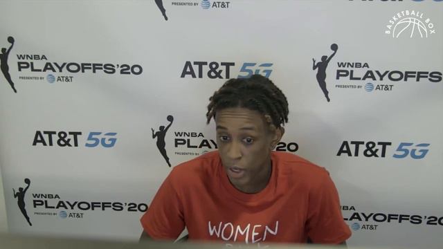 [WNBA Semifinals Game 2] Danielle Robinson Press Conference, CON vs LVA, September 22, 2020