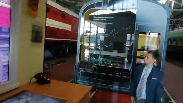 Жд переезд. В музее железных дорог России.