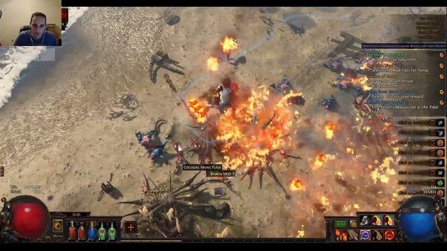 Path of Exile 3.0 - AFK Gone Cheap Magma Orb Marauder Leveling P7 - Be a Maverick - Lets Play