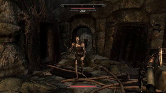 Skyrim - Gameplay -( PART 3 LEGENDADO - PTBR )- EXPLORANDO OS TÚMULOS DAS CATARATAS FÚNEBRES