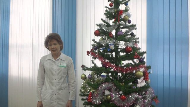 Поздравление с новым 2016 годом заместителя главного врача по терапии Е. Ю. Зубановой