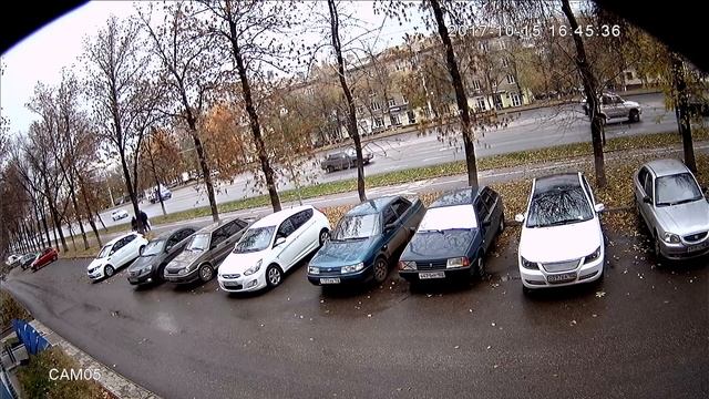 AHD 2mpx VDO-8B35H365R Уличная камера пример дневной съемки