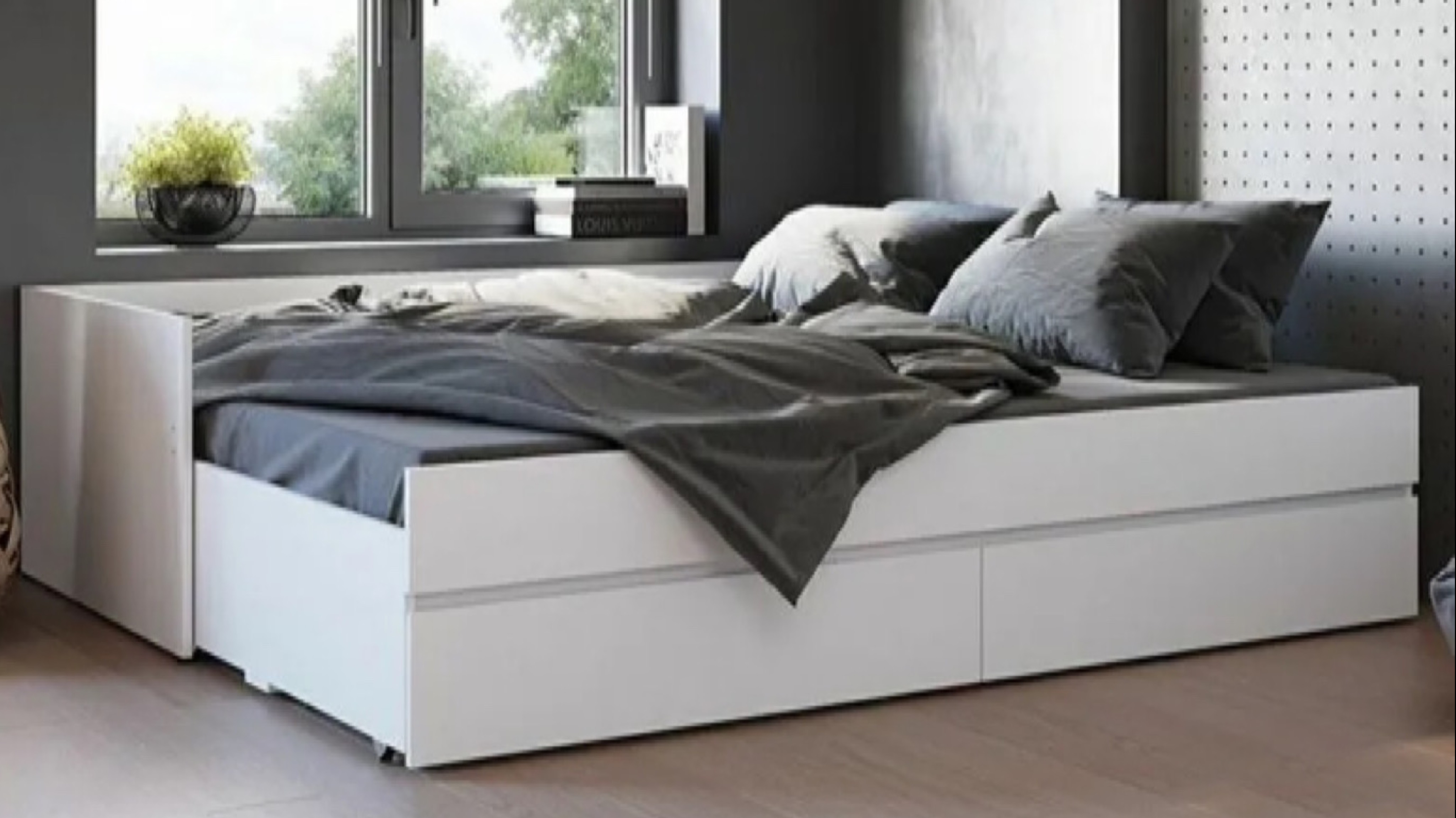 Кровать ikea brimnes раздвижная 80х160х200