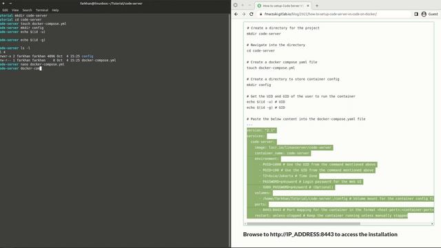 Running Remote VSCode (Visual Studio Code Server) #docker #vscode