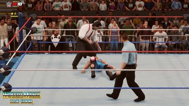 WWE2K18 GAMEPLAY: The 1-2-3 Kid VS. I.R.S [incl. Mods]