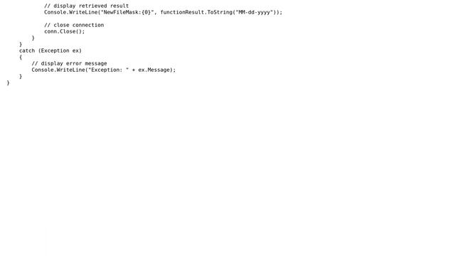 Get result of a scalar-valued SQL function from C