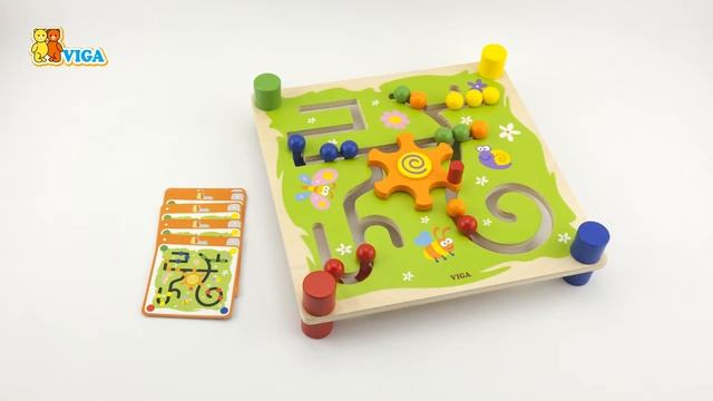 Деревянная логическая настольная  игра Лабиринт