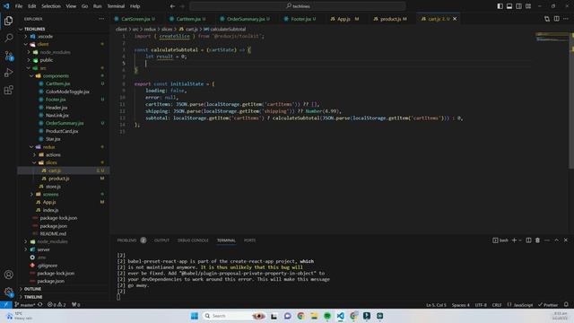 73. Cart Slice Part 1