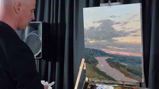 Мастер класс на выставке “ Современный Русский Импрессионизм". 15.09.2022