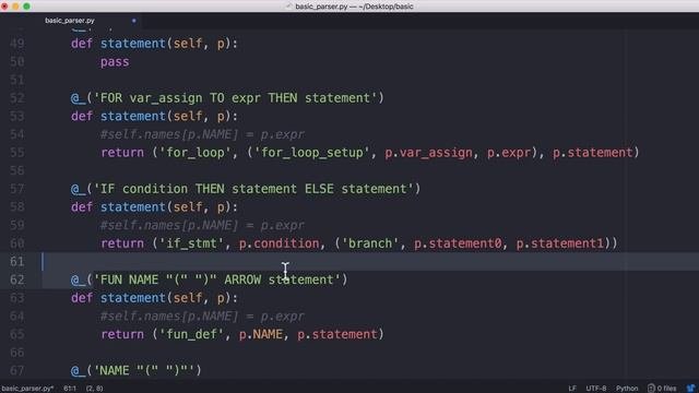 2018 - MAKE YOUR OWN PROGRAMMING LANGUAGE - PARSER 23