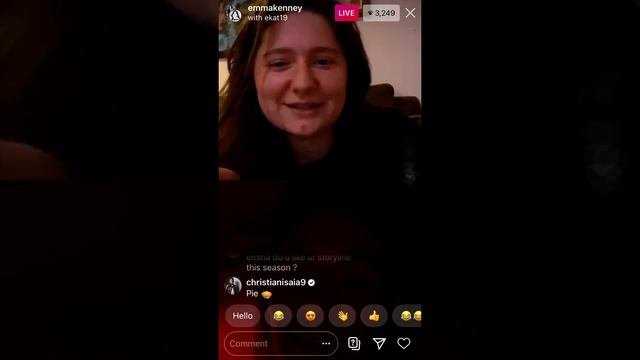 Emma kenny and ethan cutkosky go live together