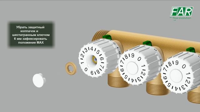 Регулирующий коллектор FAR для систем отопления и охлаждения.