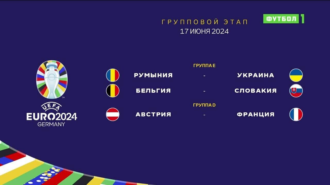Чемпионат Европы-2024. Обзор матчей 17.06.2024