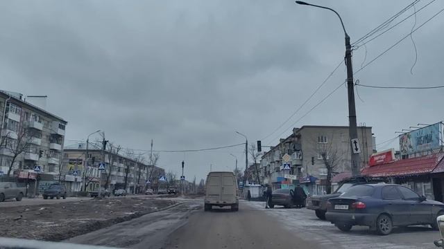 Поездка по Северодонецку, январь 2024 (1080p)