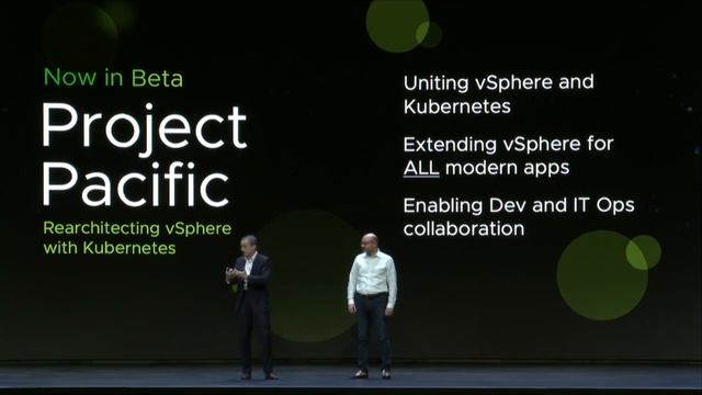 Project Pacific: Building Kubernetes into vSphere
