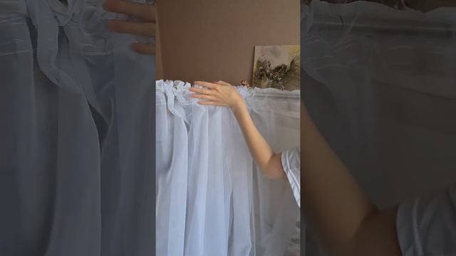 Вешаем штору на кулиске/ленте без крючков