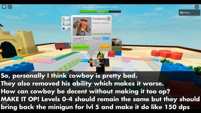 Is Cowboy still worth using?  Roblox TDS