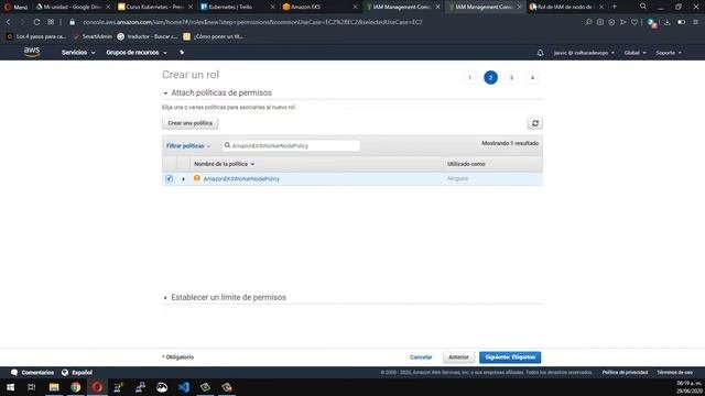 CREANDO UN CLUSTER DE EKS VIDEO 15 CURSO DE KUBERNETES EN ESPAÑOL