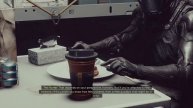 STARFIELD funny scene: The Hunter eat and gets comfortable in our ship
