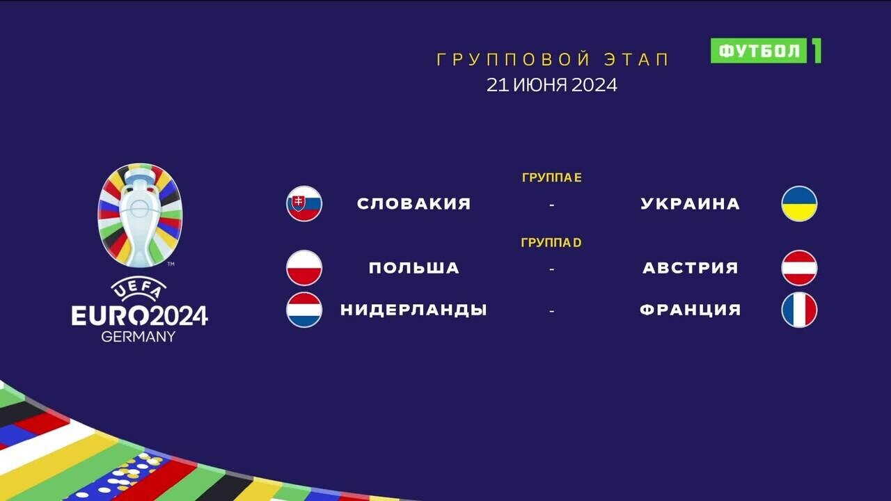 Чемпионат Европы-2024. Обзор матчей 21.06.2024